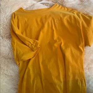 yellow/gold champion tee